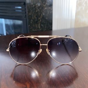 62mm Gradient Oversize Aviator Sunglasses gold 3